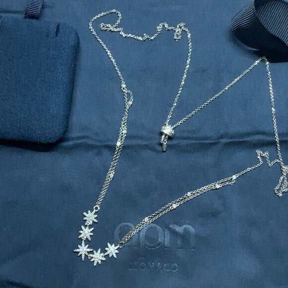 Brand New APM Monaco Star Necklace – Sparkling & Elegant, Unworn in Original Pac - Picture 2 of 5